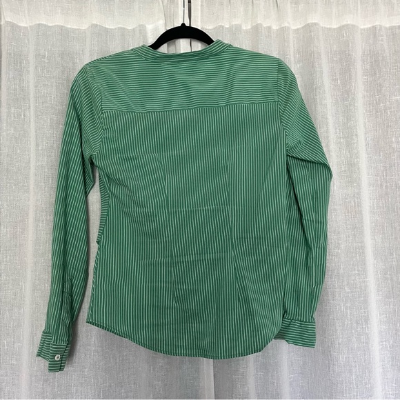 ANTHROPOLOGIE Maeve Katherine Knotted Button Down Stripes Blouse Top - Picture 6 of 6